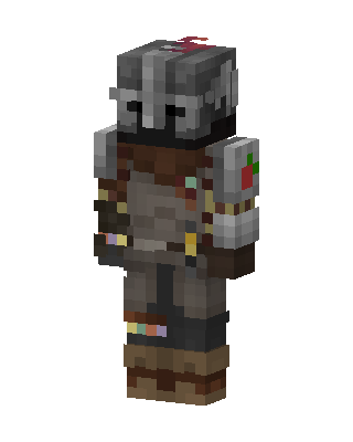 Gray Knight Boy skin, 3D preview