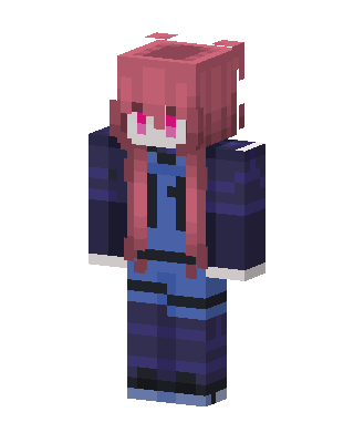 Blue Anime Girl Minecraft skin