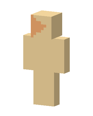 Sandy Blank skin, 3D preview