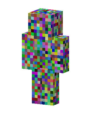 Pixel Static skin, 3D preview