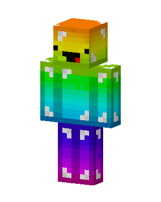Rainbow Derp Minecraft skin
