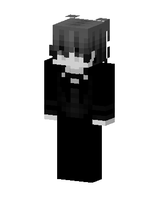 Monochrome Mourner skin, 3D preview