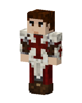 Crusader Knight skin, 3D preview