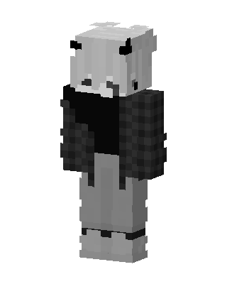 Gray Panda skin, 3D preview