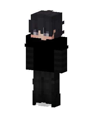 Shadow Hoodie Boy skin, 3D preview