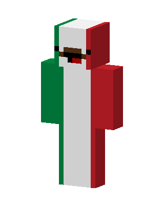 White Holiday Boy skin, 3D preview