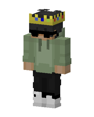 Crowned Hoodie Boy Minecraft skin