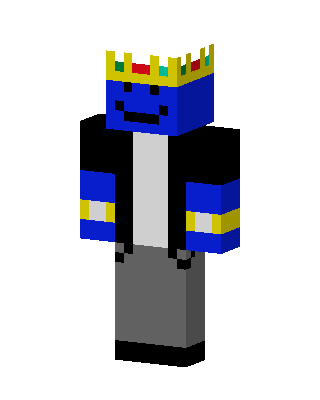Blue King Minecraft knight skin