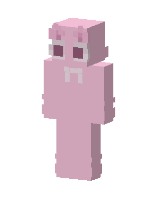 Pink Bow Blob skin, 3D preview