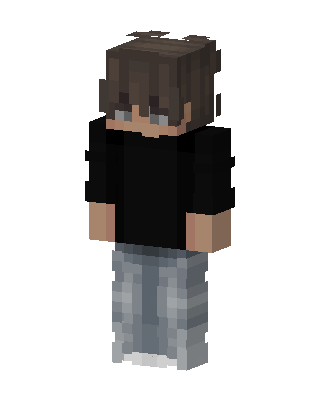Casual Hoodie Boy skin, 3D preview