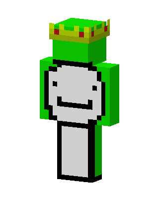 Green King skin, 3D preview