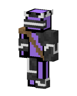 Purple Samurai skin, 3D preview