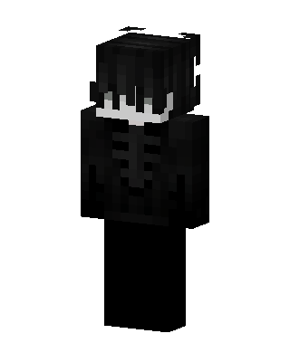 Skeleton Hoodie skin, 3D preview