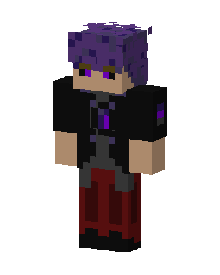 Black Hero Boy Minecraft goth skin