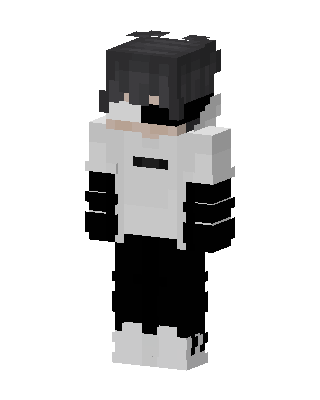 Monochrome Hoodie skin, 3D preview