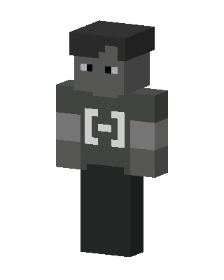 Grayscale Bracket Guy skin, 3D preview