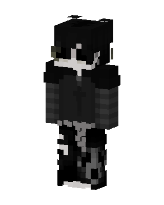 Black Ninja Boy skin, 3D preview