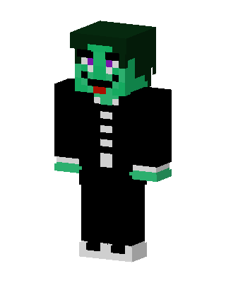 Black Villain Boy skin, 3D preview