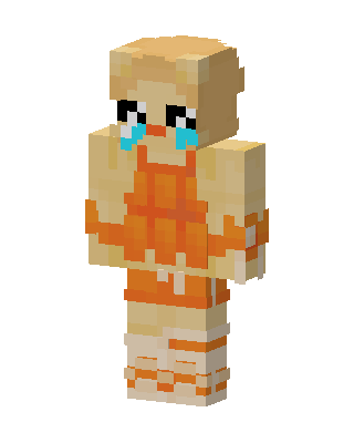 Crying Orange Girl skin, 3D preview
