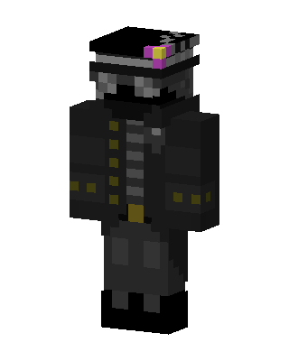 Skeleton Captain skin, 3D preview
