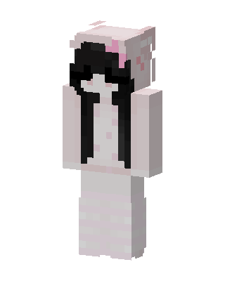 Pink Cat Onesie skin, 3D preview