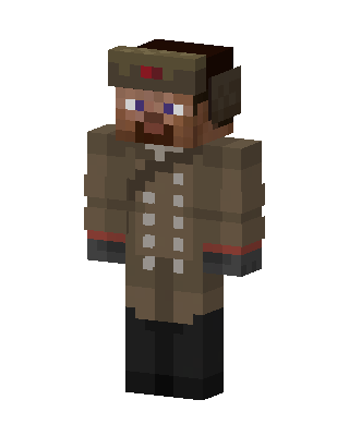 Soviet Officer skin, 3D preview