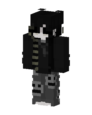 Grunge Goth skin, 3D preview