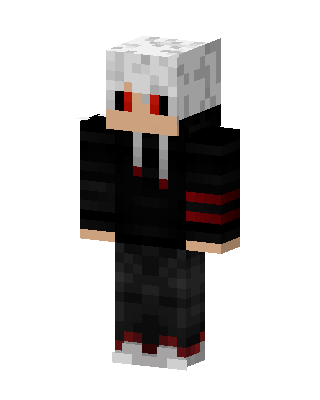 Red Eyed Hoodie skin, 3D preview