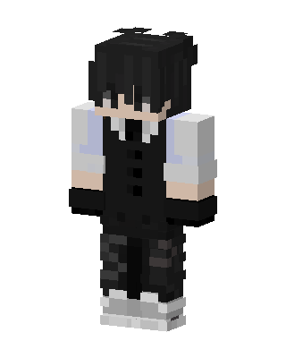 Dark Vest Boy Minecraft skin