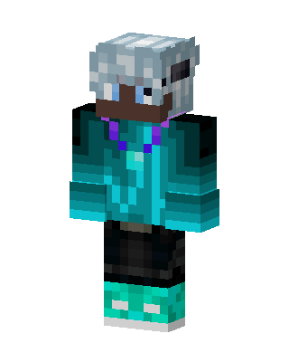 Teal Frost Hoodie Minecraft skin
