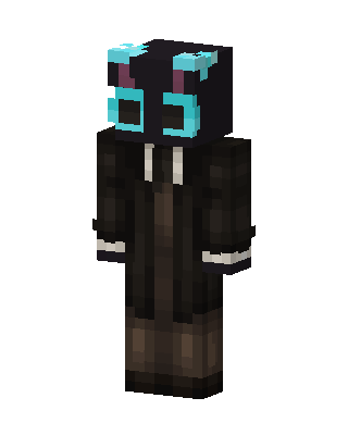 Cyan Goggle Hoodie skin, 3D preview