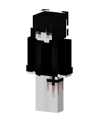 Pale Ghost Girl skin, 3D preview