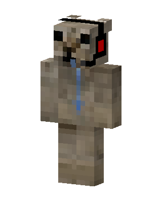 Headphone Pug skin, 3D preview