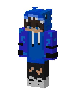 Blue Hoodie Boy Minecraft skin