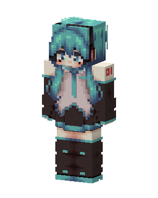 Hatsune Miku skin, 3D preview