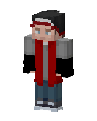 Red Scarf Rider skin, 3D preview