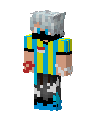 Striped Jersey Boy skin, 3D preview