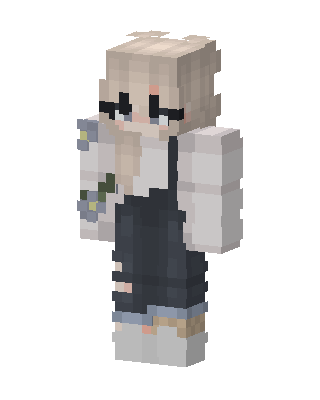 Flower Overalls skin, 3D preview
