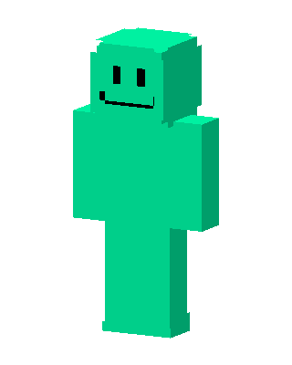 Green Smiley skin, 3D preview