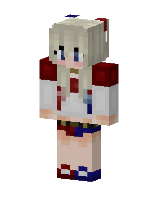 Sailor Uniform Girl skin, 3D preview