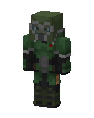 Green Masked Soldier Boy skin, 3D preview