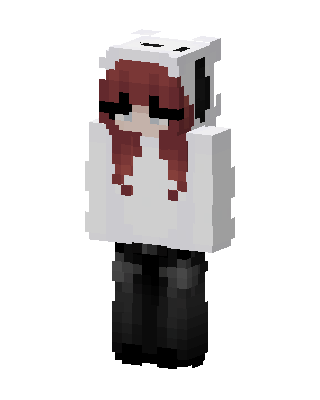 White Gamer Girl skin, 3D preview