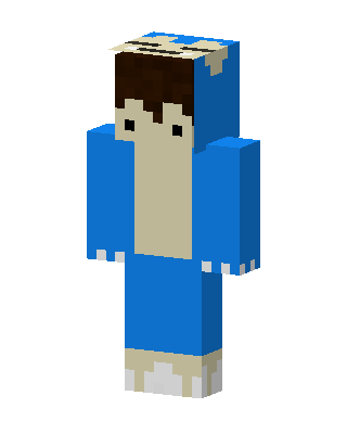 Blue Player Boy skin, 3D preview