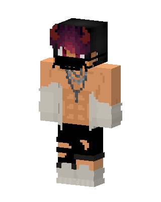Orange Masked Drip Boy Minecraft skin