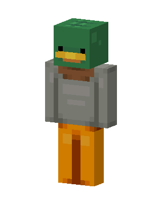 Mallard Hoodie skin, 3D preview