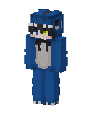 Blue Animal skin, 3D preview