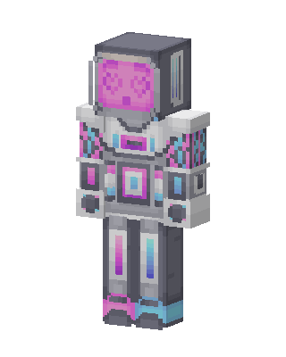 Gray Robot Minecraft skin