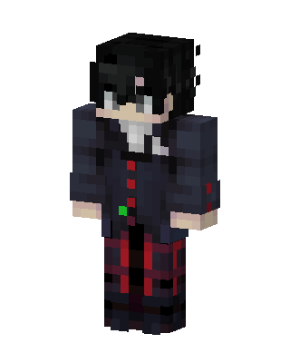 Gothic Plaid Boy skin, 3D preview