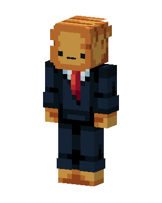 Monkey In Suit skin, 3D preview