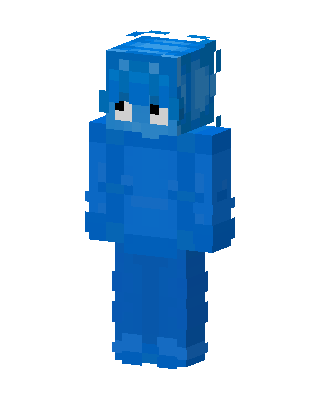 Blue Blob skin, 3D preview
